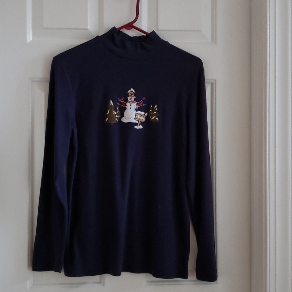Women's mock turtle neck sweater